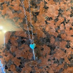 Tiffany & Co heart key necklace